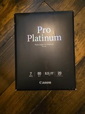 Canon Pro Platinum Photo Paper 8.5  X 11   20 Sheets PT-101 - Brand New Sealed