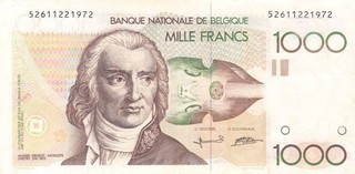 #National Bank of Belgium 1000 Francs 1995 P 144 VF André Ernest Modeste Gretry