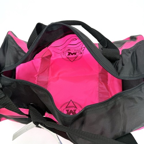 VTG 1991 MacGregor Duffle Gym Sports Bag Overnight 18”x10” Hot Pink Black Light - Picture 9 of 9