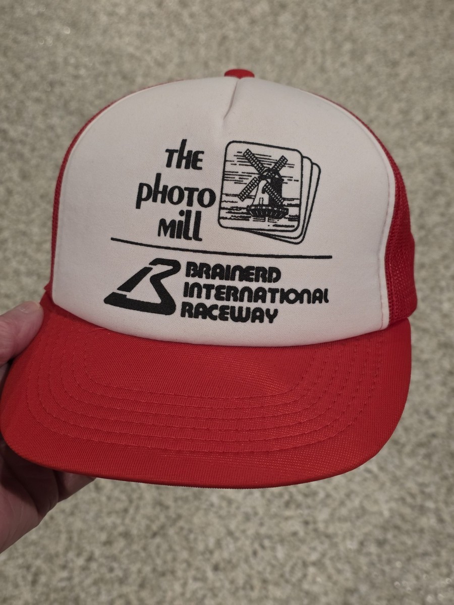🔥 Vintage 1980s-90s BIR Brainerd International Raceway snapback Hat ~ UNWORN