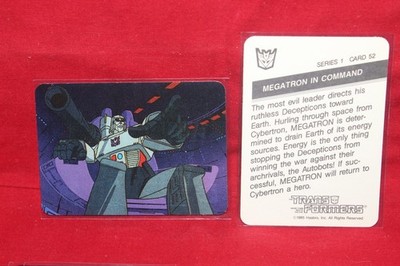 1985 Hasbro Transformers Card #52 Megatron in Command Decepticons