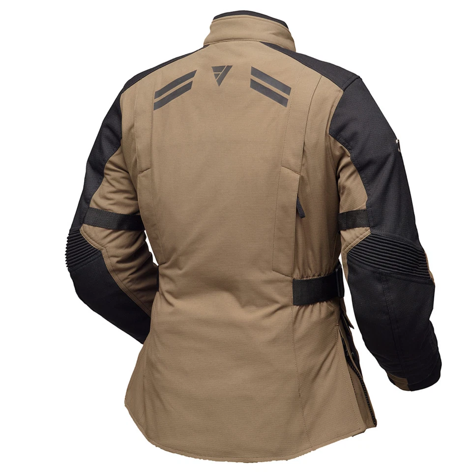 Modeka Lucano Lady Textiljacke Damen safari / schwarz Motorradjacke - Bild 2 von 2