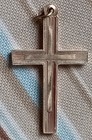  14k Cross inside of Cross Pendant with Grooves / 14k Mark  — photo 5