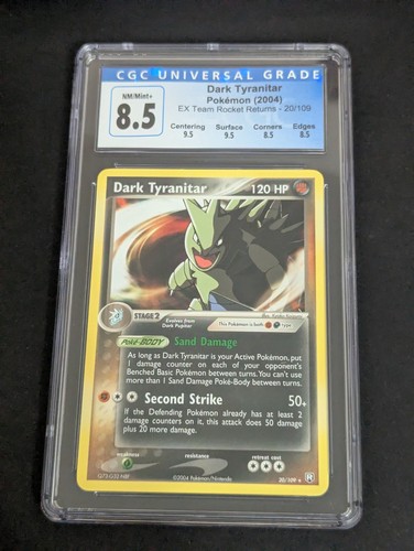 Dark Tyranitar graded CGC 8.5 for sale on eBay