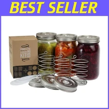 Waterless Fermenter Lid Set | Pickle Helix Weights Included