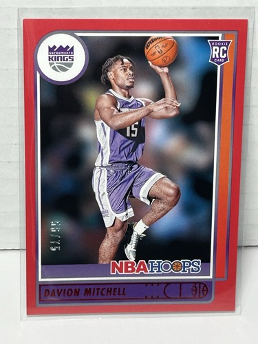 Davion Mitchell [Red] #228 2021 Panini Hoops card