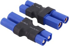 2pcs EC3 Male to EC5 Female Connector Adapter, C109-2, RC, LiPo, Battery