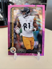 2025 Topps Chrome Football Jonnu Smith Pink Wave Refractor # /250 Steelers