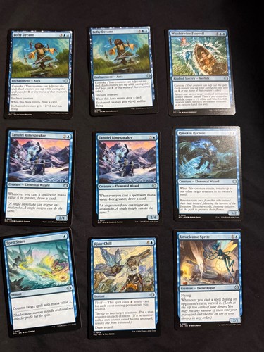 MTG Lorwyn Eclipsed Blue Card Lot x9 Lofty Dreams Spell Snare Wanderwine ECL