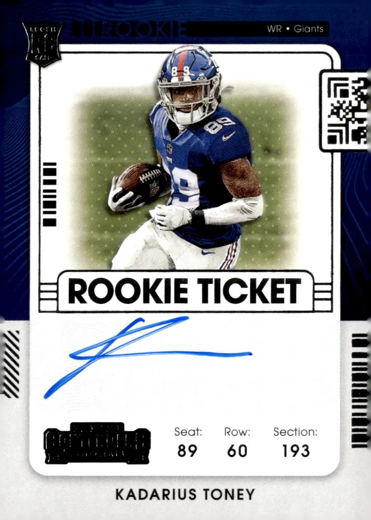 Kadarius Toney Panini Contenders #110 Base
