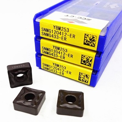 10pcs SNMG120412-ER YBM253 SNMG433-ER YBM253 ZCC.CT CNC Carbide Inserts Original