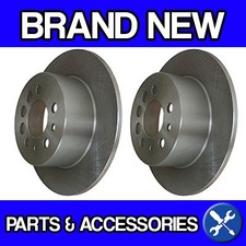 For Volvo 240 260 700 740 760 940 960 (Solid Rear Axle) Rear Brake Discs (Pair)