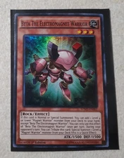 Yugioh! LP Beta The Electromagnet Warrior - SDMY-EN002 - Super Rare -1st Edition