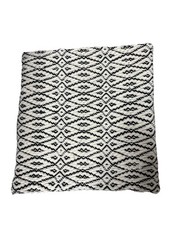 Crate Barrel 18x18" Black White Pillow Cover With Zipper