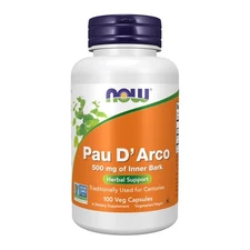 Pau D Arco Herbal Supplement 500Mg 100 Veg Capsules Non Gmo Vegan Gluten Free