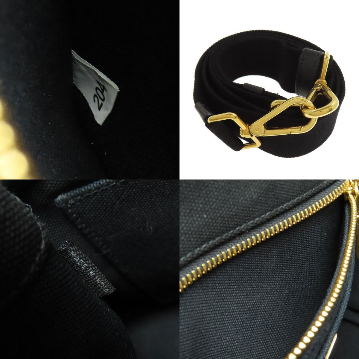 PRADA Canapa Mini 2WAY Handbag Canvas Ladies Used from japan thumbnail 4