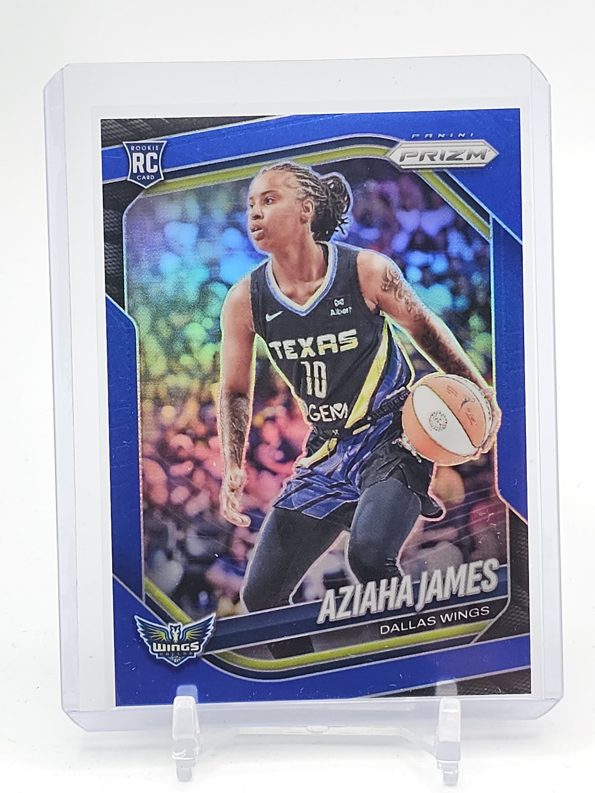 AZIAHA JAMES 2025-26 PRIZM BLUE ROOKIE /199 #83 DALLAS WINGS Q5908