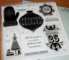 CTMH S1210 VERY MERRY CHRISTMAS MITTEN, Tags, Wishing You...