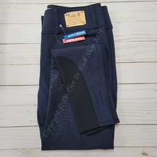 Tailored Sportsman Light Weight Technical Breeches with Silicone Patch BlueNavy