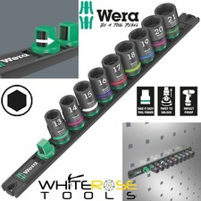 Wera Impact Socket Set 1/2" Drive Magnetic Rail C Impaktor 1 Zyklop 9pc 13-21mm