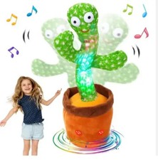 Dancing Mimick Musical Plush Cactus Toy in Pot Fun for all ages 