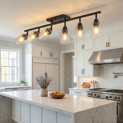 43'' Modern Ceiling Track Light Rotatable Heads 6 Lights LED Vanity Lamp Fixture