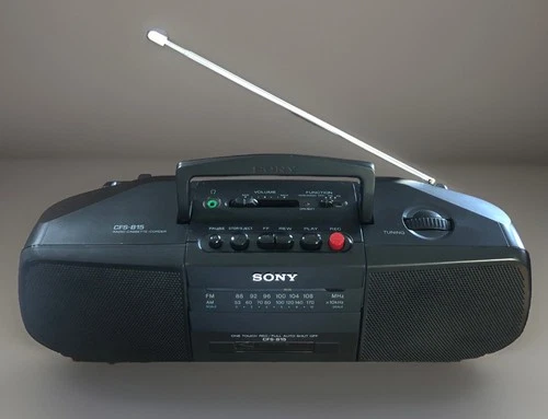 Sony CFS-B15 Cassette AM FM Radio Excellent Near Mint Condition Tested/Works VTG