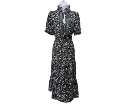 London Style Collared Prairie Midi Dress Womens 10P Cottagcore Victorian  #drs17 | eBay