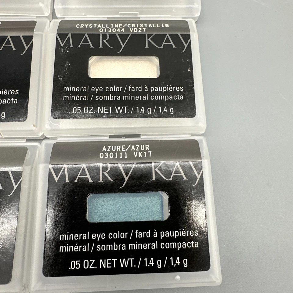 Lote de 10 Mary Kay Mineral Cor dos Olhos Rosa Doce Carvão Azure Passas Íris Esmeralda+ - Imagem 4 de 4