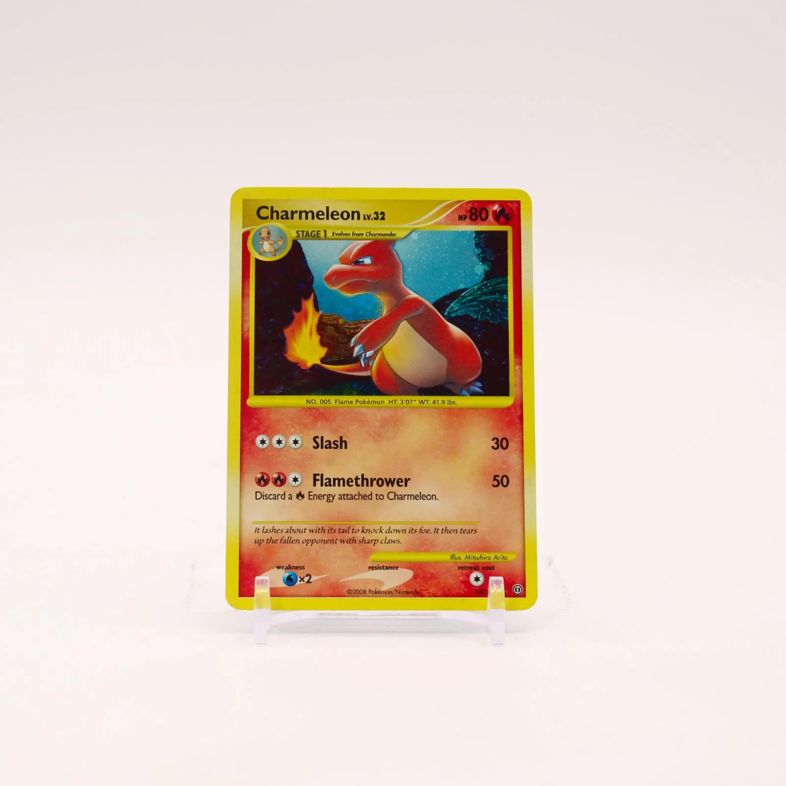 Charmeleon - 102/100 Stormfront Holo Secret Rare Pokemon - LP/MP