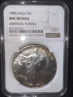 1988 Silver Eagle $1 NGC UNC Details