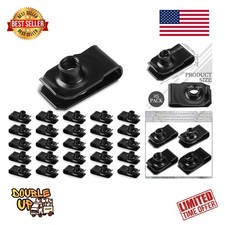 25 Pcs Extruded U Type Nuts Bumper Fender U Style Extruded U Style Spring Nut...