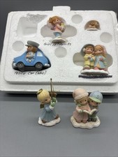 Precious Moments Sharing and Caring 91275 Plus 2 Misc Figures