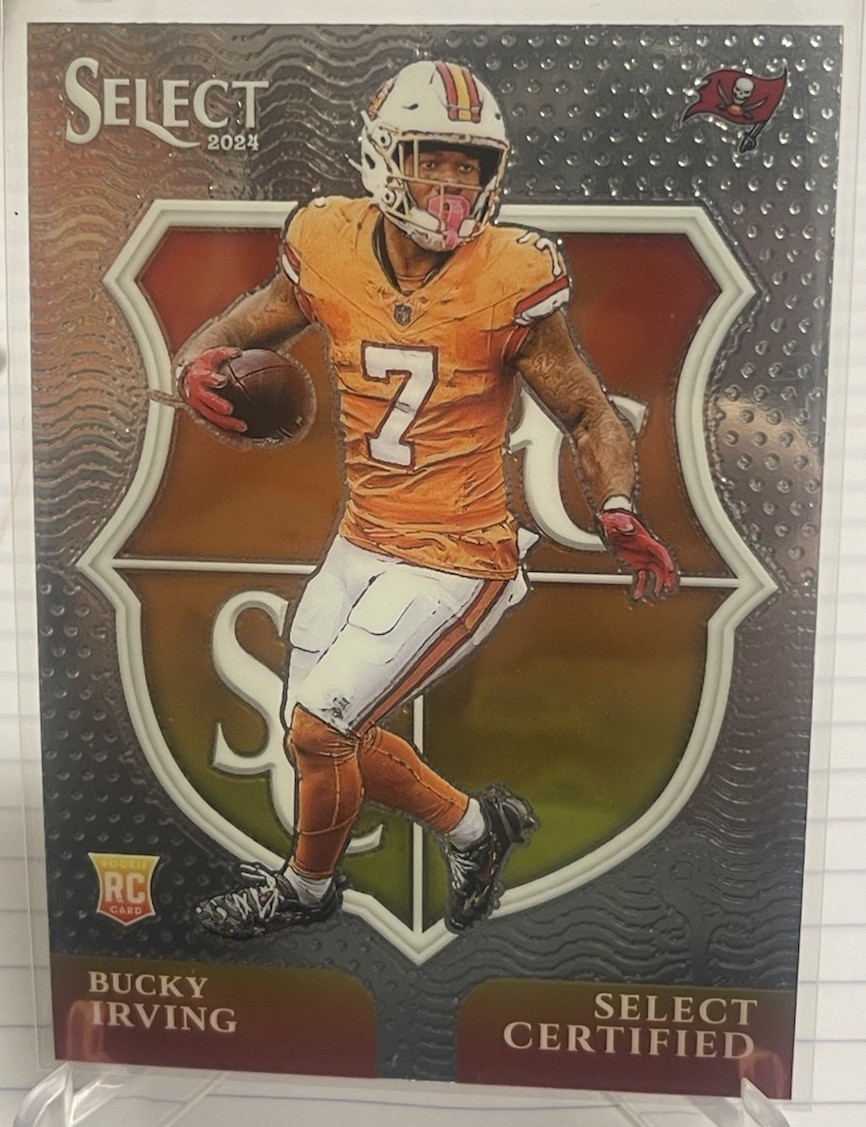 2024 Panini Select Bucky Irving Select Certified Rookies #21 Buccaneers Oregon