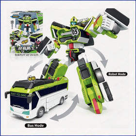 Golden Edition Tobot V Galaxy Detective Car Transform Robot Bus King  No Box