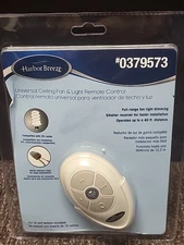 Harbor Breeze Universal Ceiling Fan & Light Wireless Remote Control #0379573 OB
