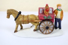 Lemax Dickensvale Christmas Porcelain NO BOX Organ Grinder 1991 Horse Cart