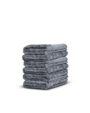 Adam's Borderless Grey Microfiber Towel 6pk - Premium Ultra Soft Car Detail...