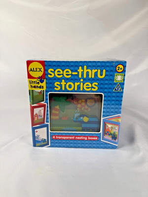 Alex Little Hands: See-Thru Stories - 4 Transparent Nesting Boxes - New/Sealed
