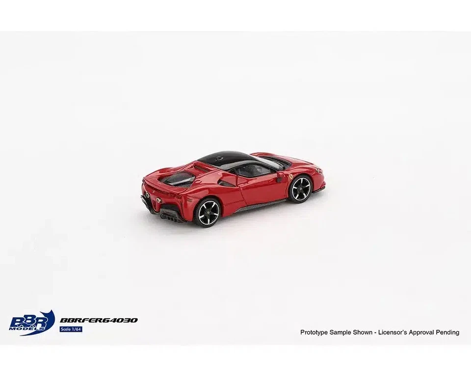 BBR Ferrari SF90 Stradale Rosso Corsa Die Cast 1/64 - Immagine 4 di 4