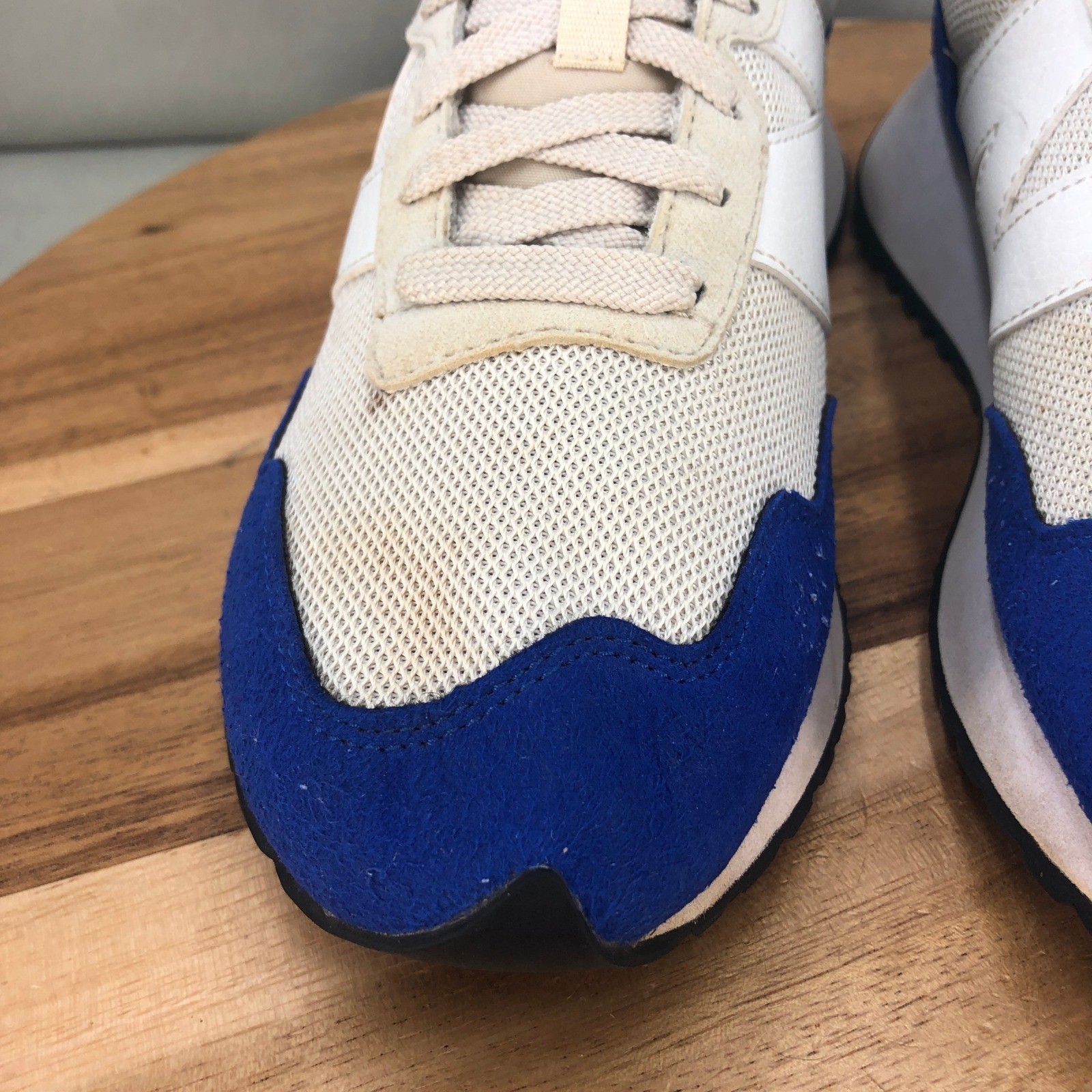 New Balance 237 Sneakers Blue White Suede Mesh Retro Running Shoes Mens 8 D thumbnail 3