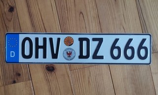 Nummernschild OHV