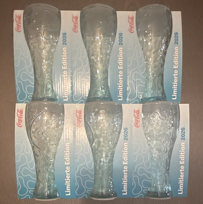 Coca-Cola Gläser Limited Edition 2026 Original, 6er-Set / 6 Stück, in OVP