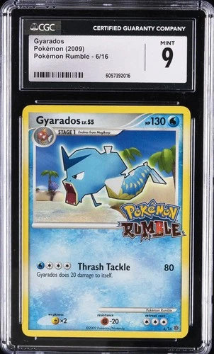 2009 POKEMON POKEMON RUMBLE #6/16 GYARADOS CGC 9