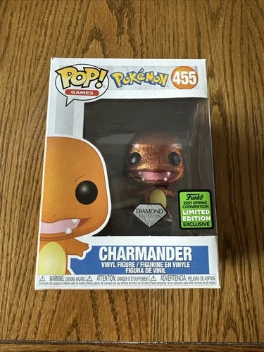 Funko Pop! Vinyl: Pokémon - Charmander (Diamond Glitter: Orange) LE #455 NEW!
