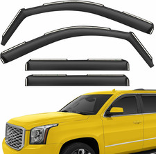 Extra Durable Window Deflectors in-Channel Window Visors Rain Guards Fit for GMC
