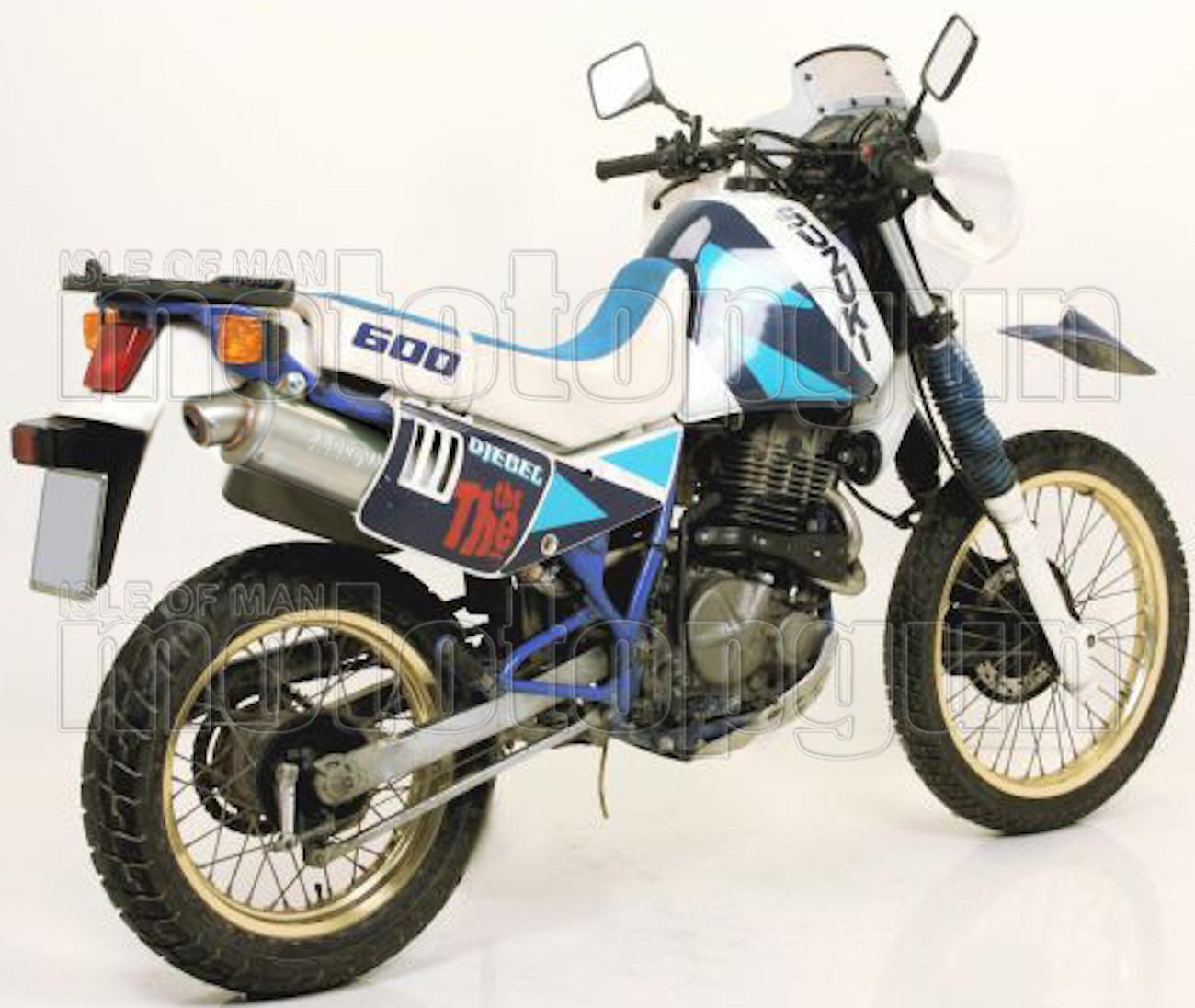 Silencieux Arrow homologué Suzuki DR 600 S 1986 finition inox Paris Dakar durable