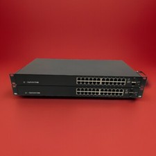  LOT OF 2 Ubiquiti EdgeSwitch 24 LITE ES-24-Lite 24-Port Managed Switch. G-90