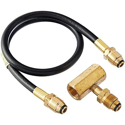 #ad Mr. Heater F273737 2 Tank Hook Up Kit with Tee and 30 Inch Hose Assembly with $46.29
