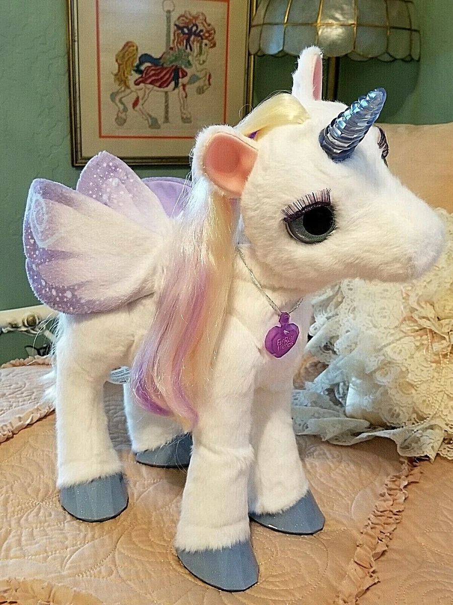 PELUCHE FURREAL FRIENDS MA LICORNE MAGIQUE STARLILY LUMIÈRE INTERACTIVE  Hasbro